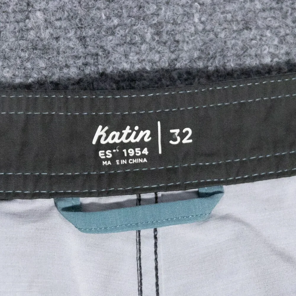 Katin Valance Hybrid Swim Trunks Mens 32 Gray Floral Board Shorts 7.5